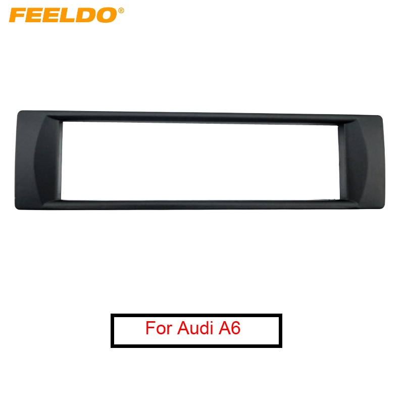FEELDO ڵ 1DIN ׷  Fascia Frame for Audi A6 CD/DVD г  Ʈ ġ Ʈ  ŰƮ  AM2346